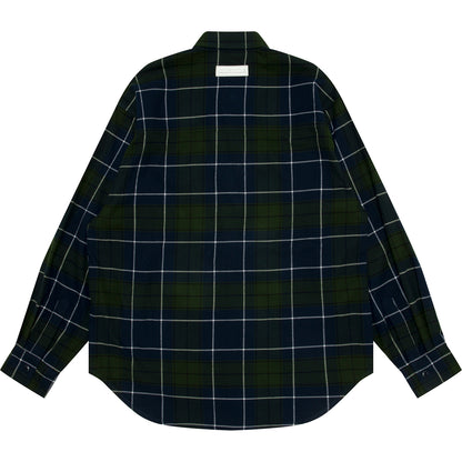 AAPENOW MOONFACE LOGO CHECK LONG SLEEVE SHIRT