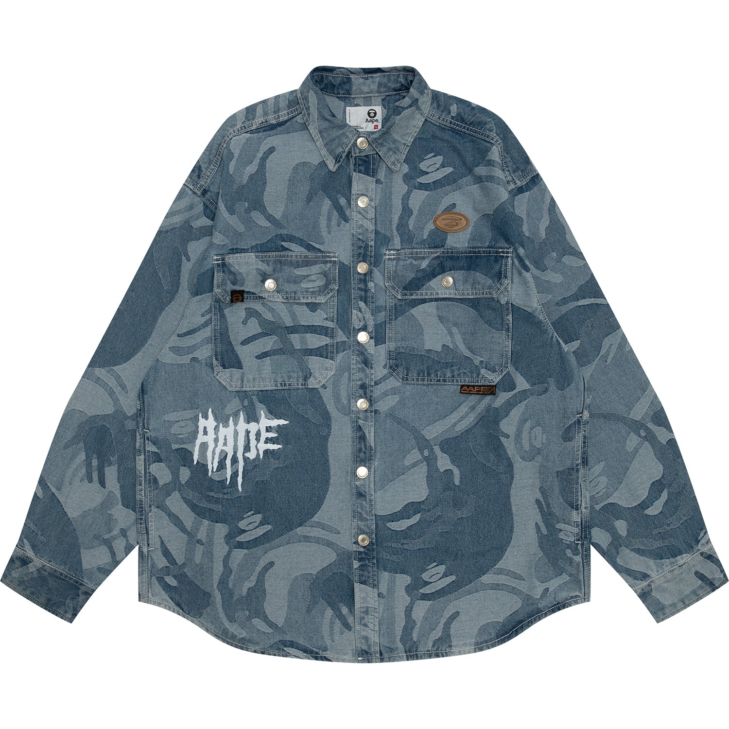 MOONFACE LOGO CAMO LONG SLEEVE SHIRT