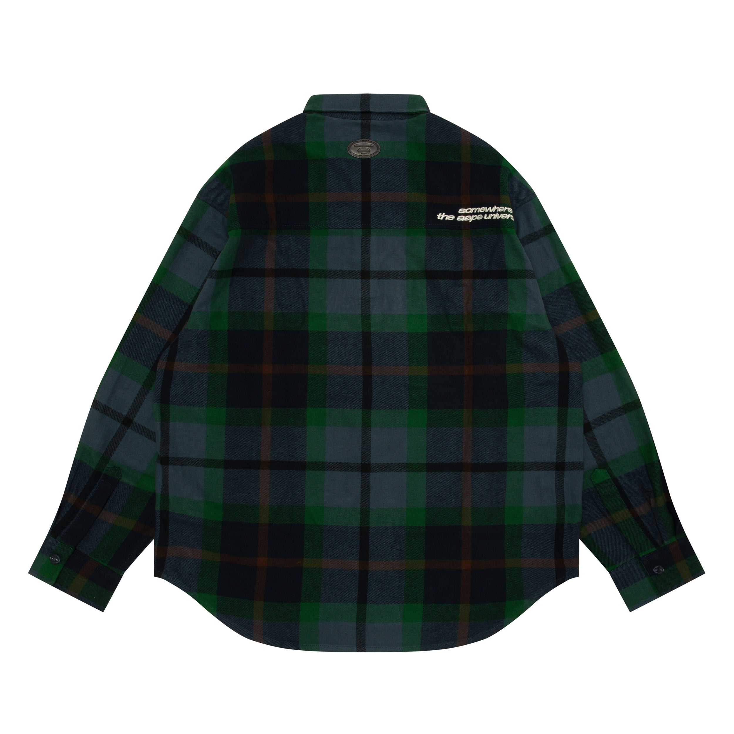 AAPE UNVS CHECK LONG SLEEVE SHIRT