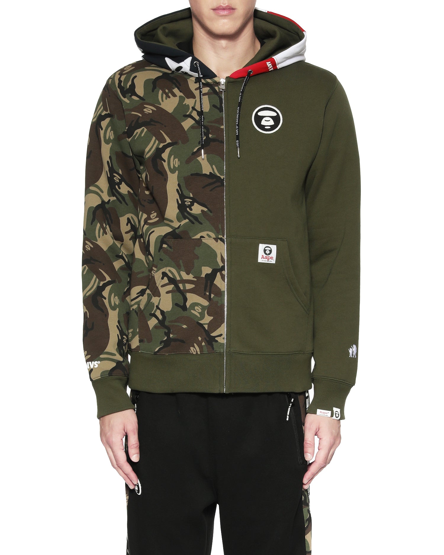 AAPE Reconstructed zip hoodie | Aape official website – aapeus.com