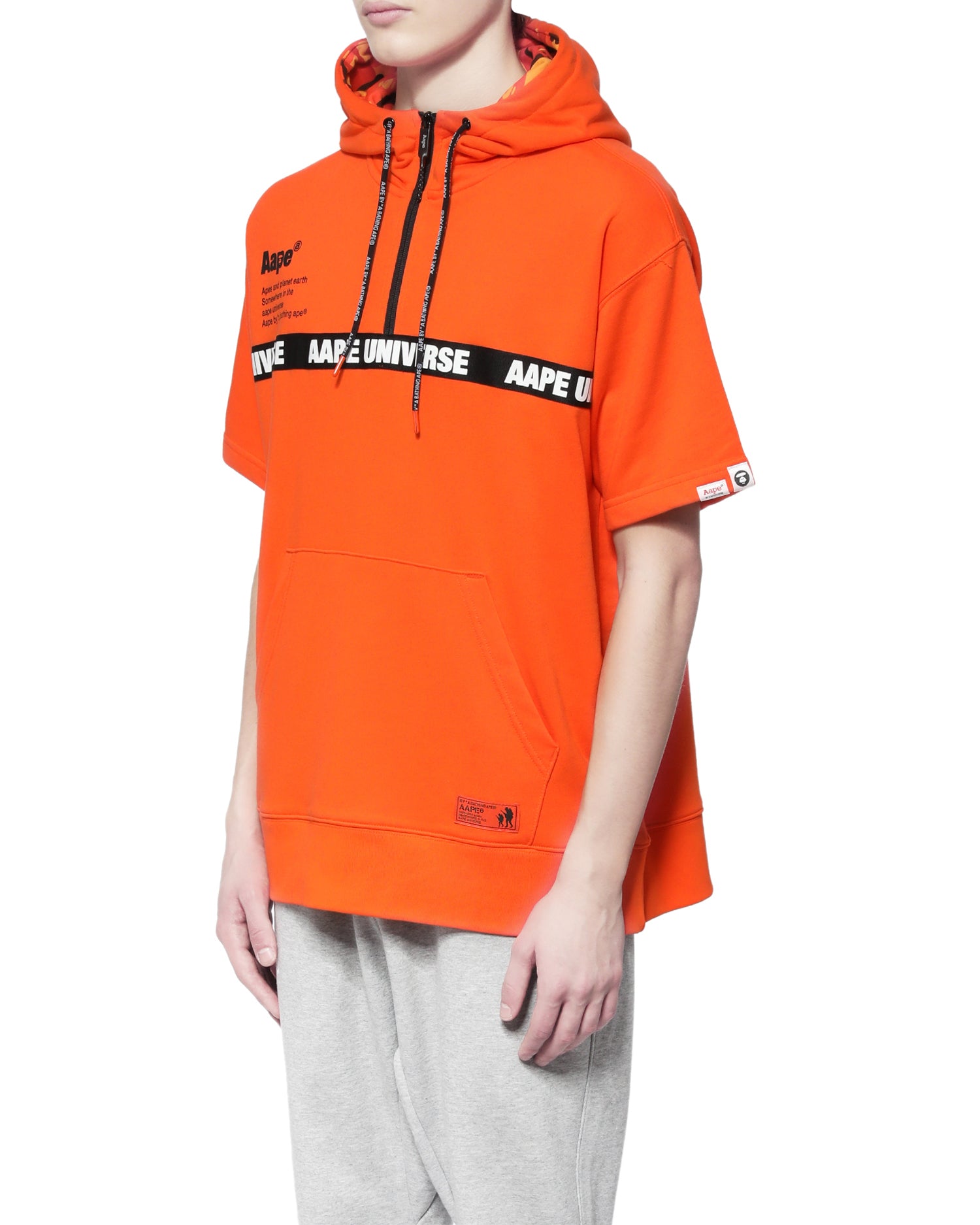 AAPE Logo short sleeve hoodie | Aape official website – aapeus.com