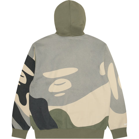 MOONFACE CAMO-PATTERNED HOODIE