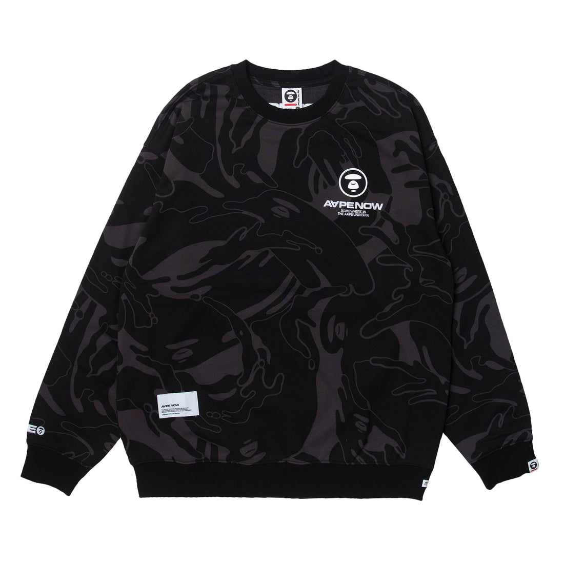 AAPE NOW CREW NECK SWEATER