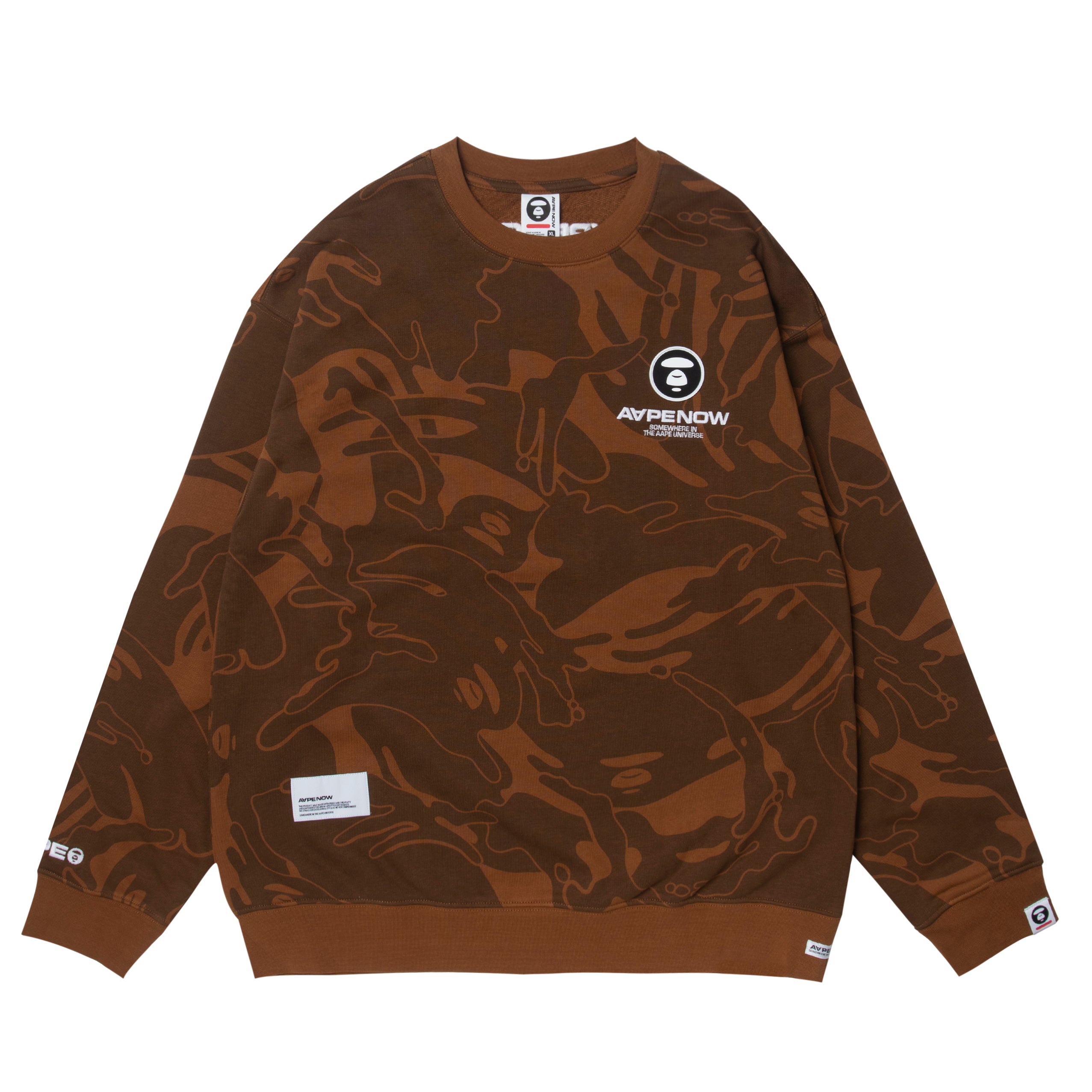 AAPE NOW CREW NECK SWEATER