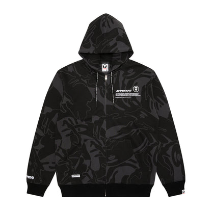 AAPE NOW ZIP UP SWEATER