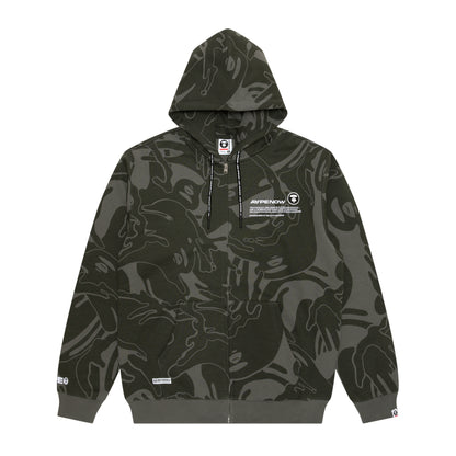 AAPE NOW ZIP UP SWEATER