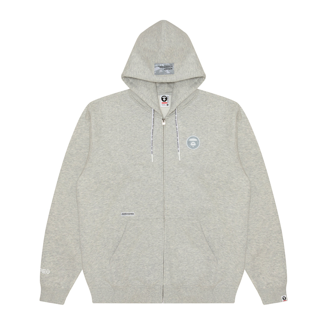 MOONFACE PATCH ZIP-UP HOODIE