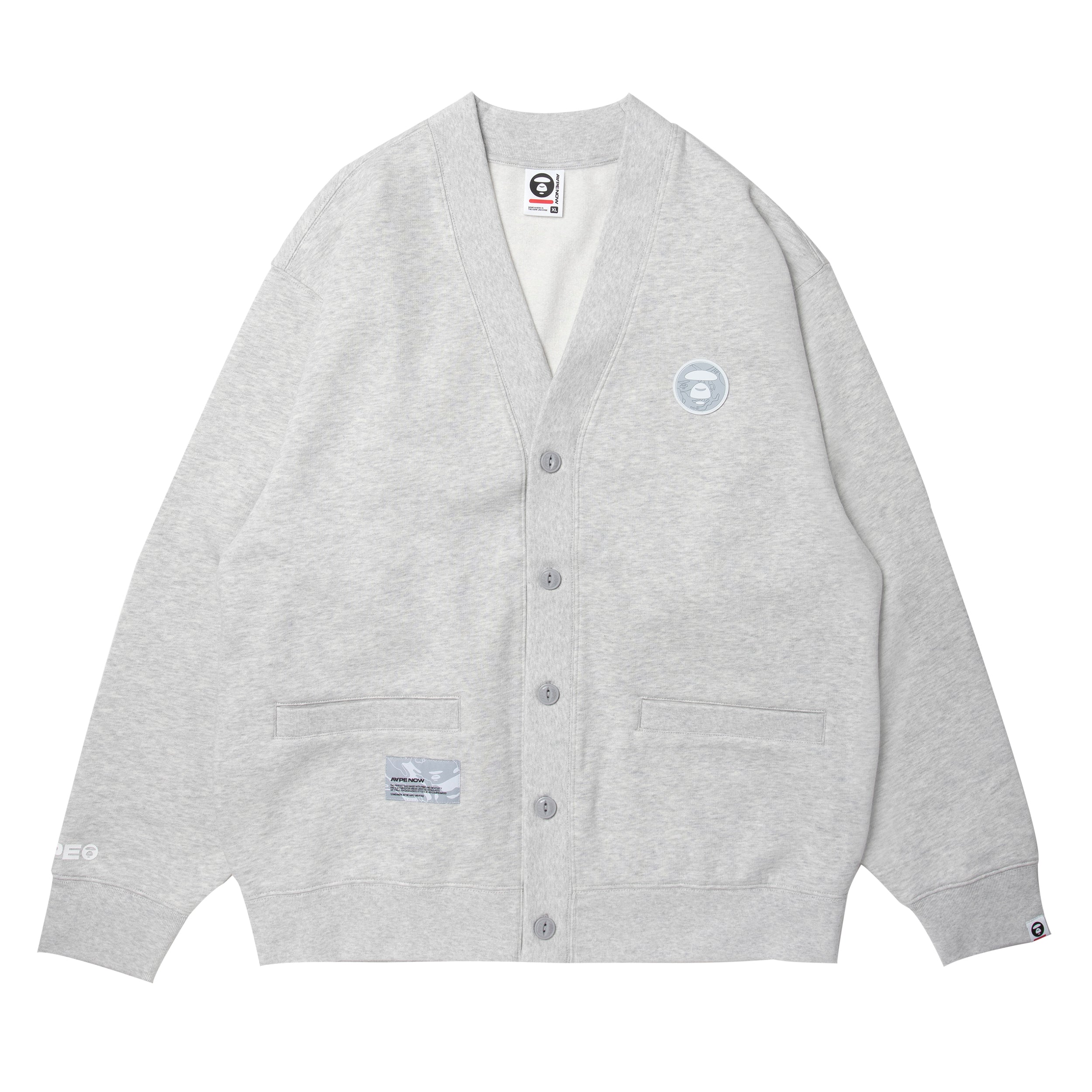 MOONFACE SWEAT COTTON CARDIGAN