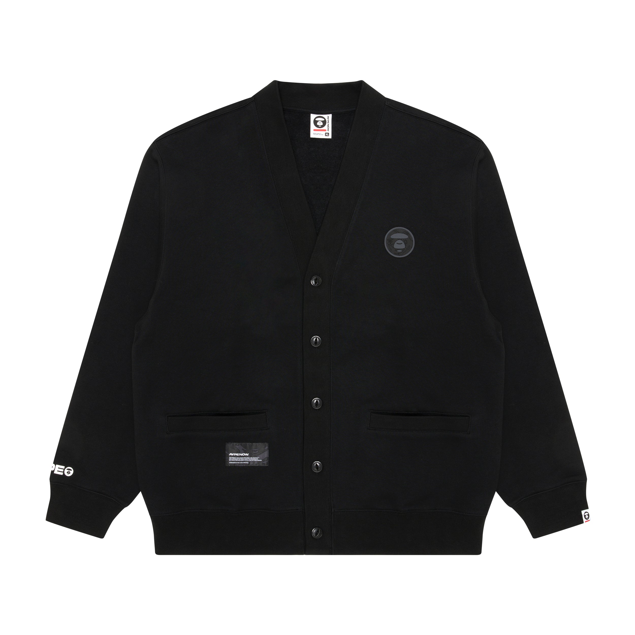 MOONFACE PATCH JERSEY CARDIGAN