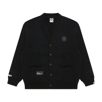 MOONFACE PATCH JERSEY CARDIGAN