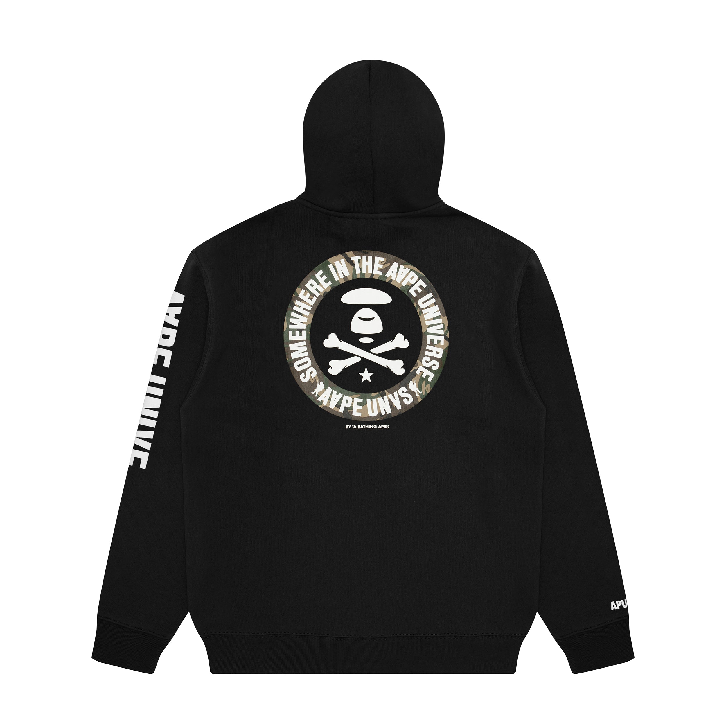 MOONFACE PRINTED ZIP-UP HOODIE