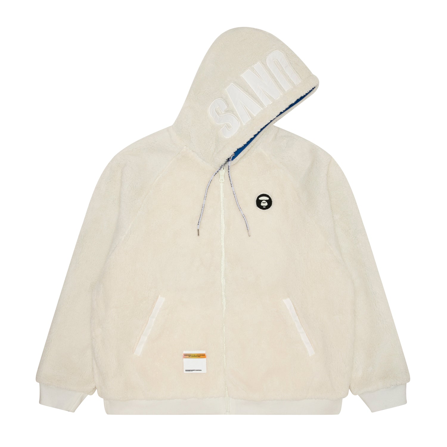 MOONFACE EMBROIDERED REVERSIBLE ZIP-UP HOODIE