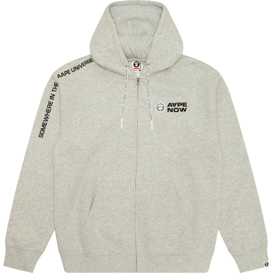 AAPENOW MOONFACE LOGO ZIP-UP HOODIE