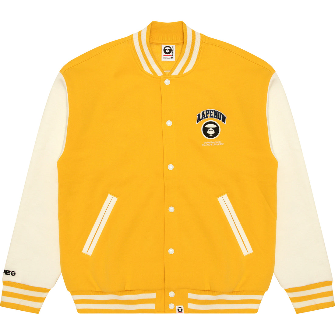 AAPENOW MOONFACE LOGO BASEBALL JACKET