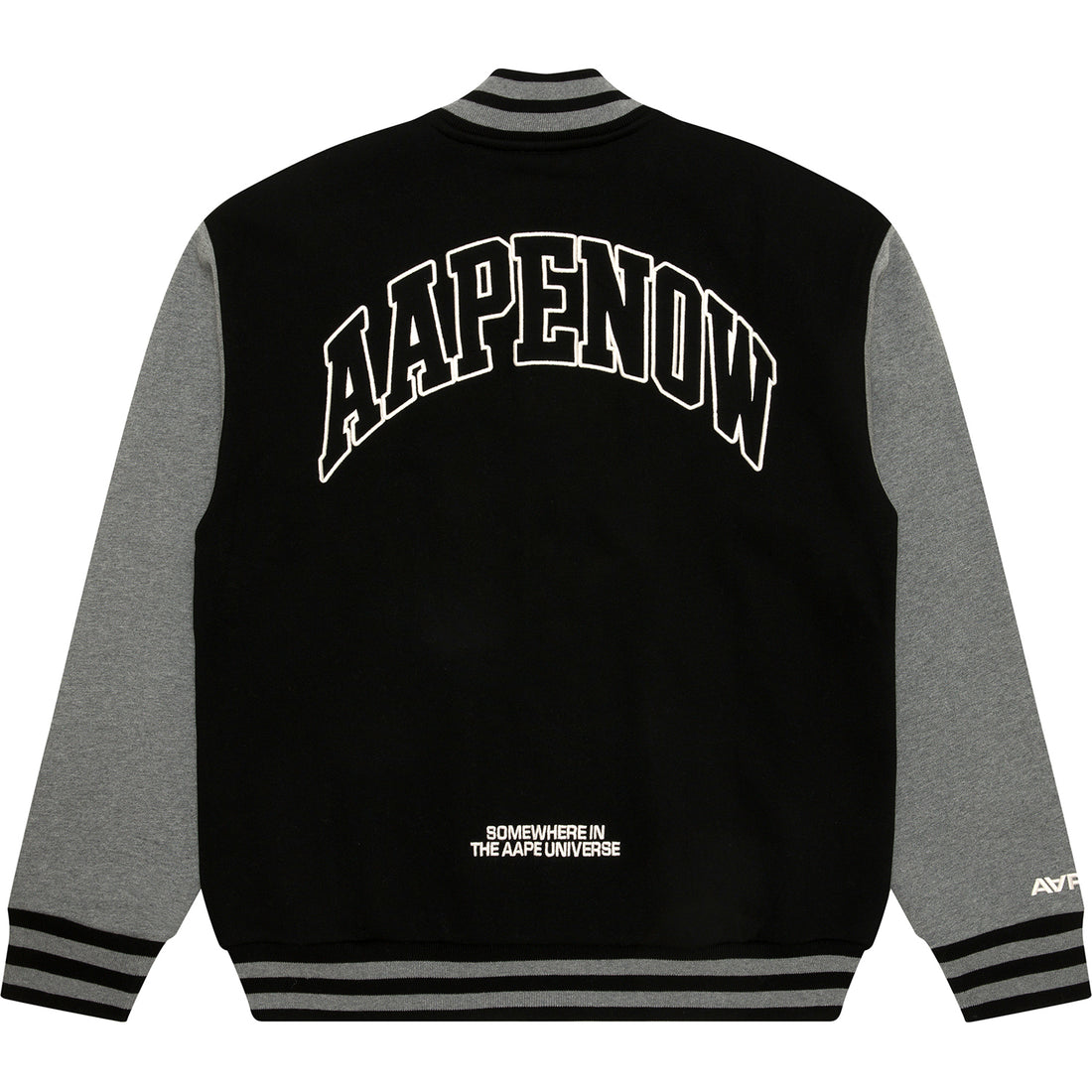 AAPENOW MOONFACE LOGO BASEBALL JACKET