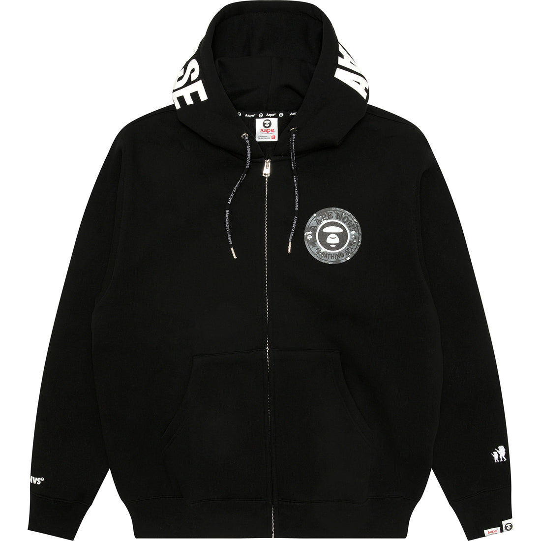 MOONFACE LOGO ZIP-UP HOODIE