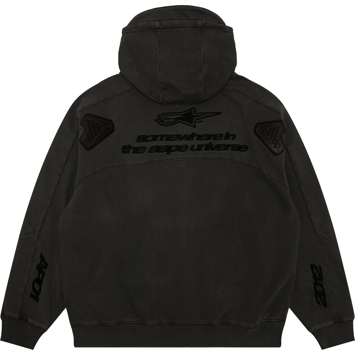 AAPENOW MOONFACE LOGO ZIP-UP HOODIE