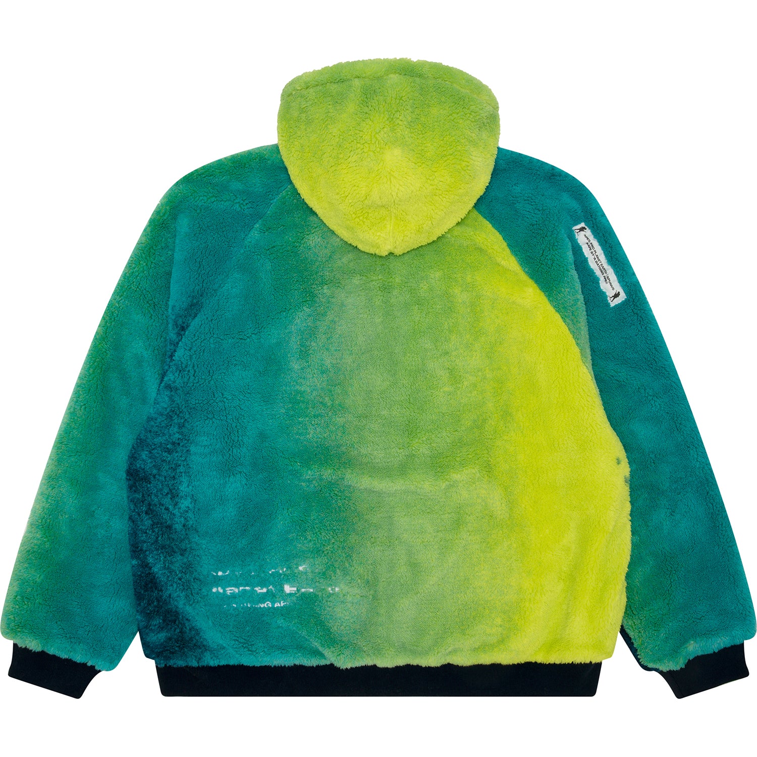 MOONFACE LOGO GRADIENT ZIP-UP FLEECE HOODIE