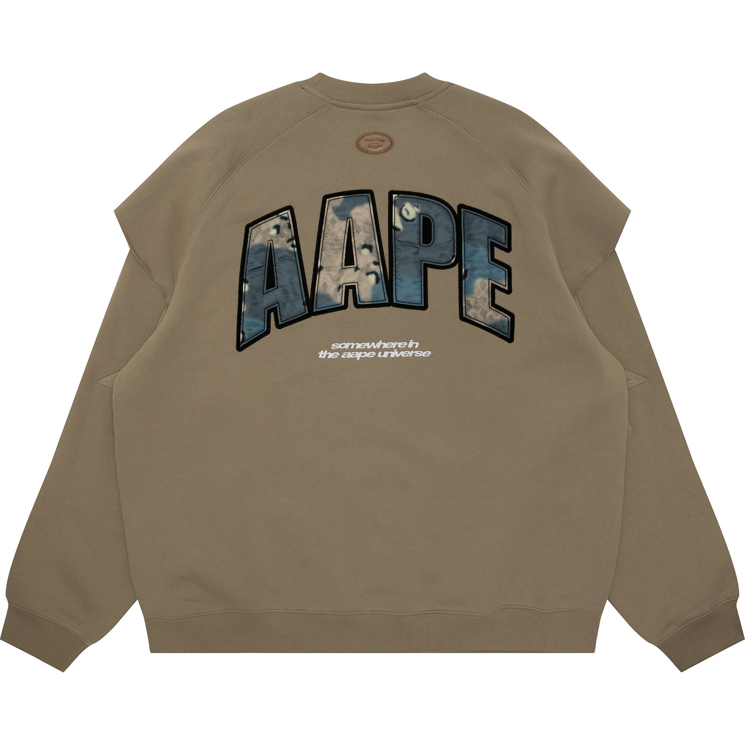 MOONFACE LOGO LAYERED SWEATSHIRT