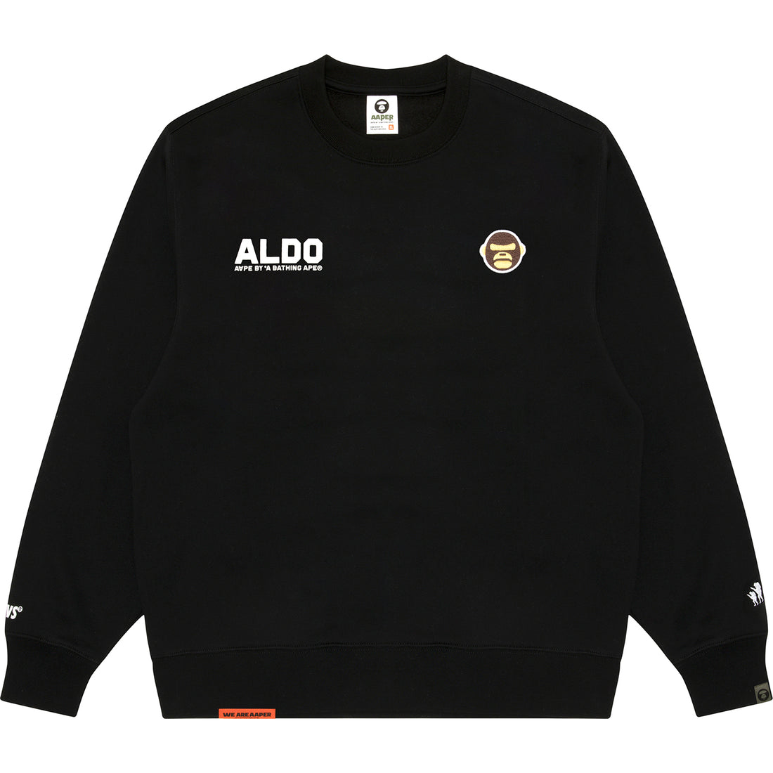 AAPER MOONFACE LOGO CREW NECK SWEATSHIRT