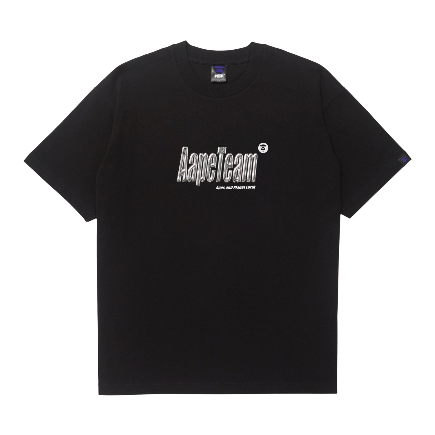 MOONFACE EMBOSSED LOGO TEE