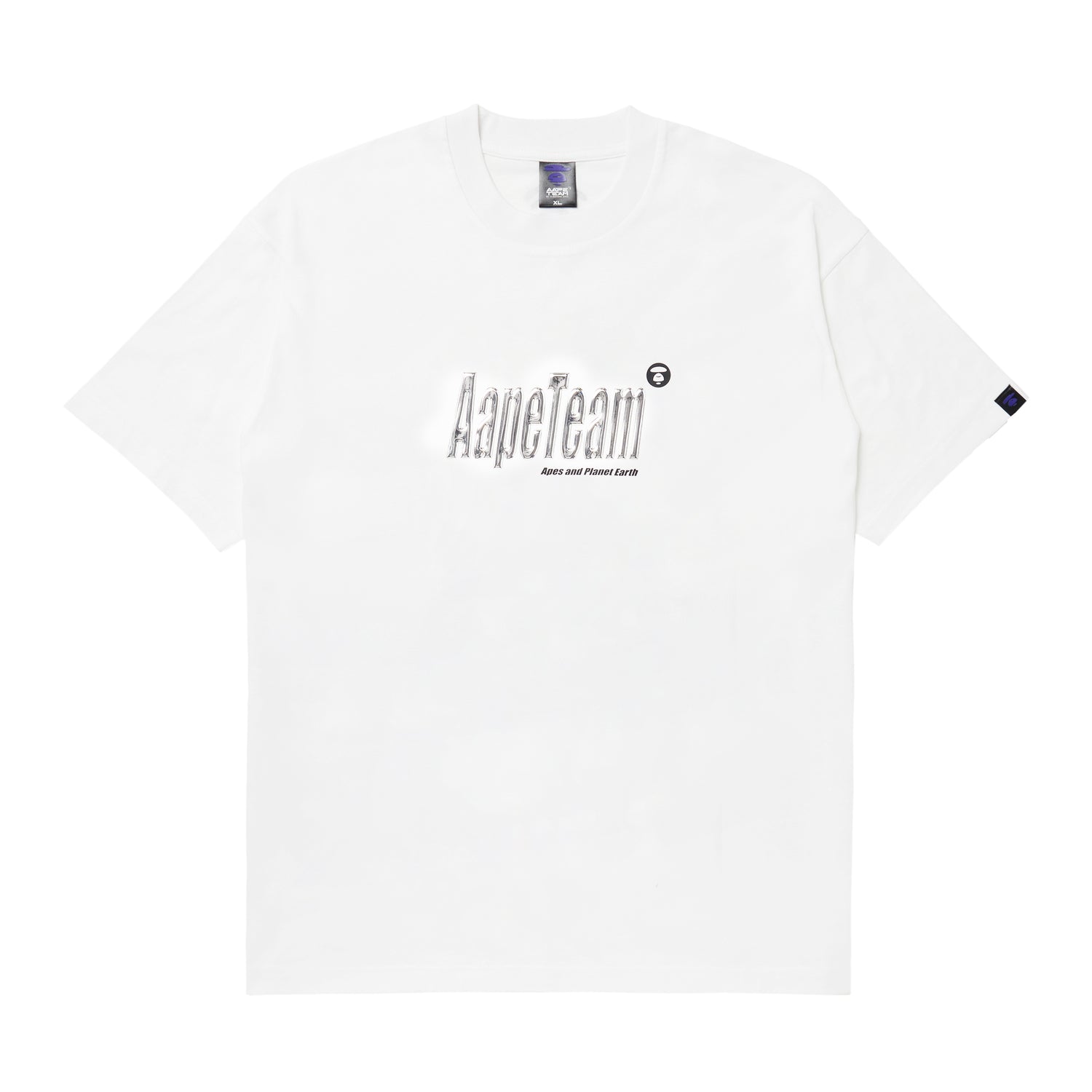 MOONFACE EMBOSSED LOGO TEE