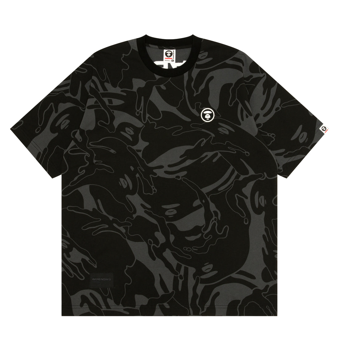 MOONFACE EMBROIDERED CAMO TEE