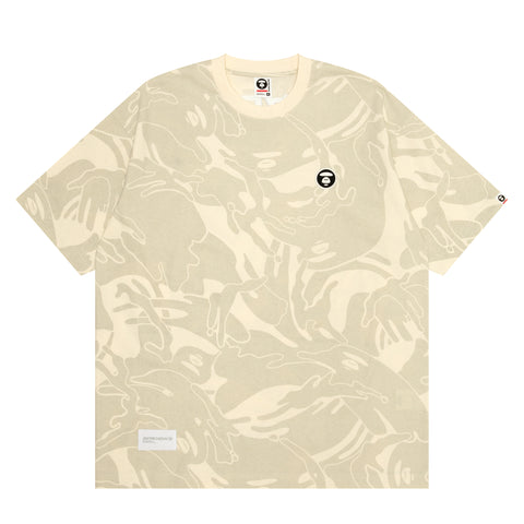 MOONFACE EMBROIDERED CAMO TEE