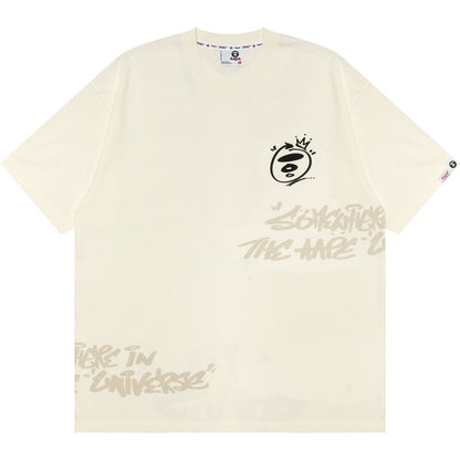 MOONFACE TEXT PRINT TEE