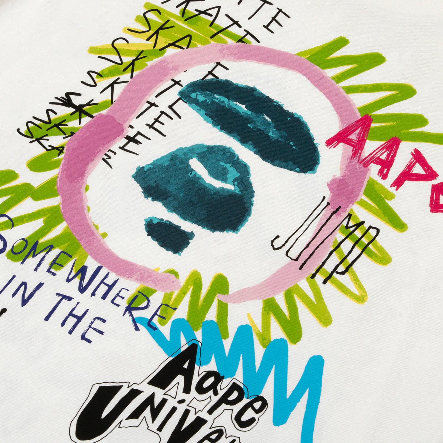 MOONFACE GRAFFITI PRINTED TEE