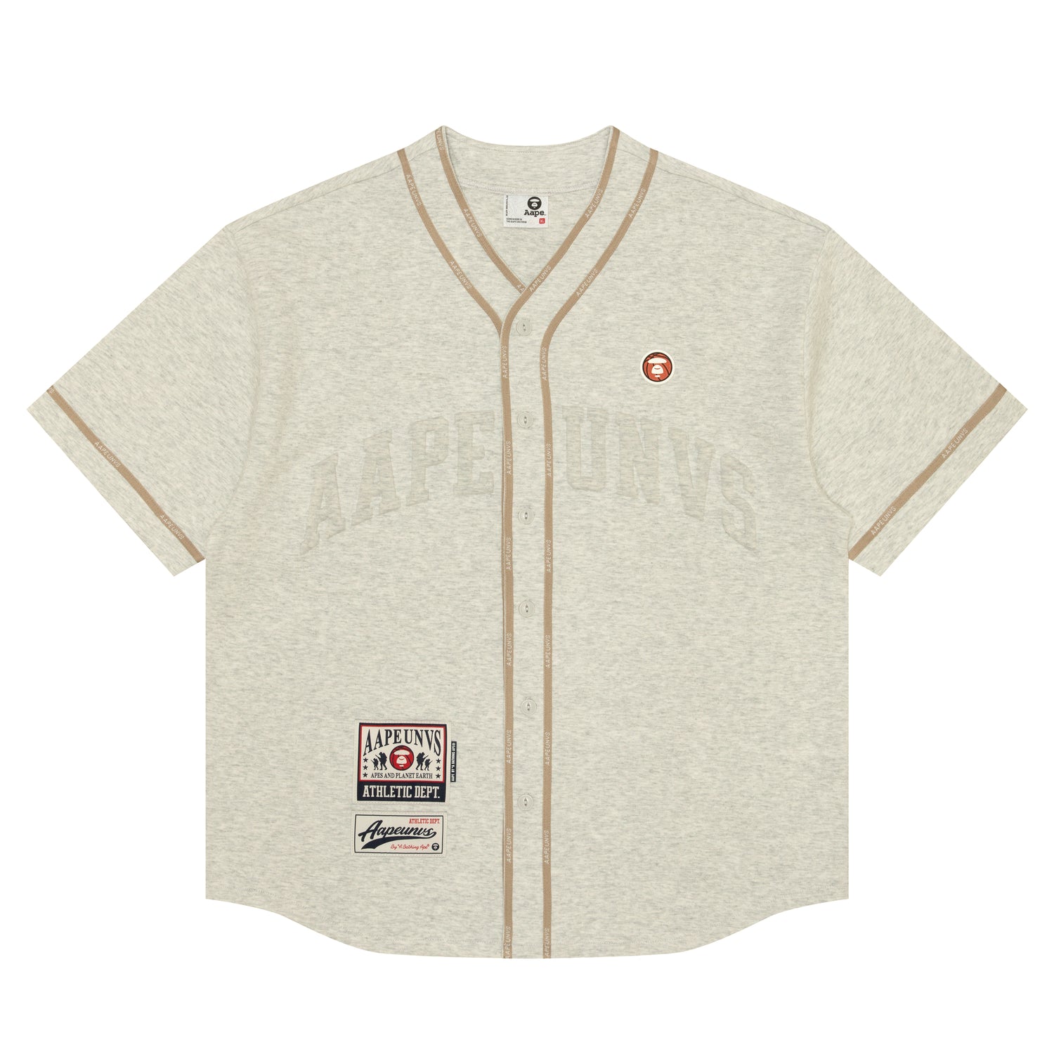 MOONFACE PATCH BASEBALL SHIRT