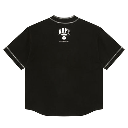 MOONFACE PATCH BASEBALL SHIRT