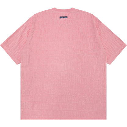 MOONFACE PATCH JACQUARD TERRY TEE