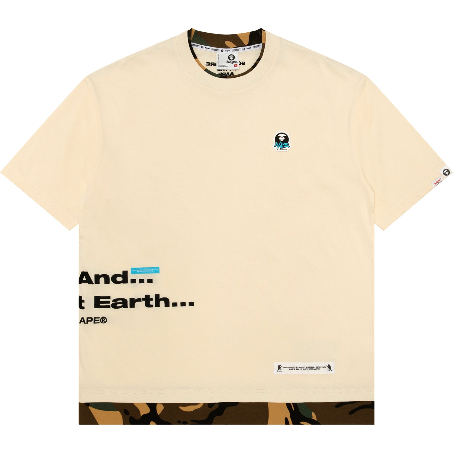 MOONFACE LOGO CAMO SHORT SLEEVE TEE