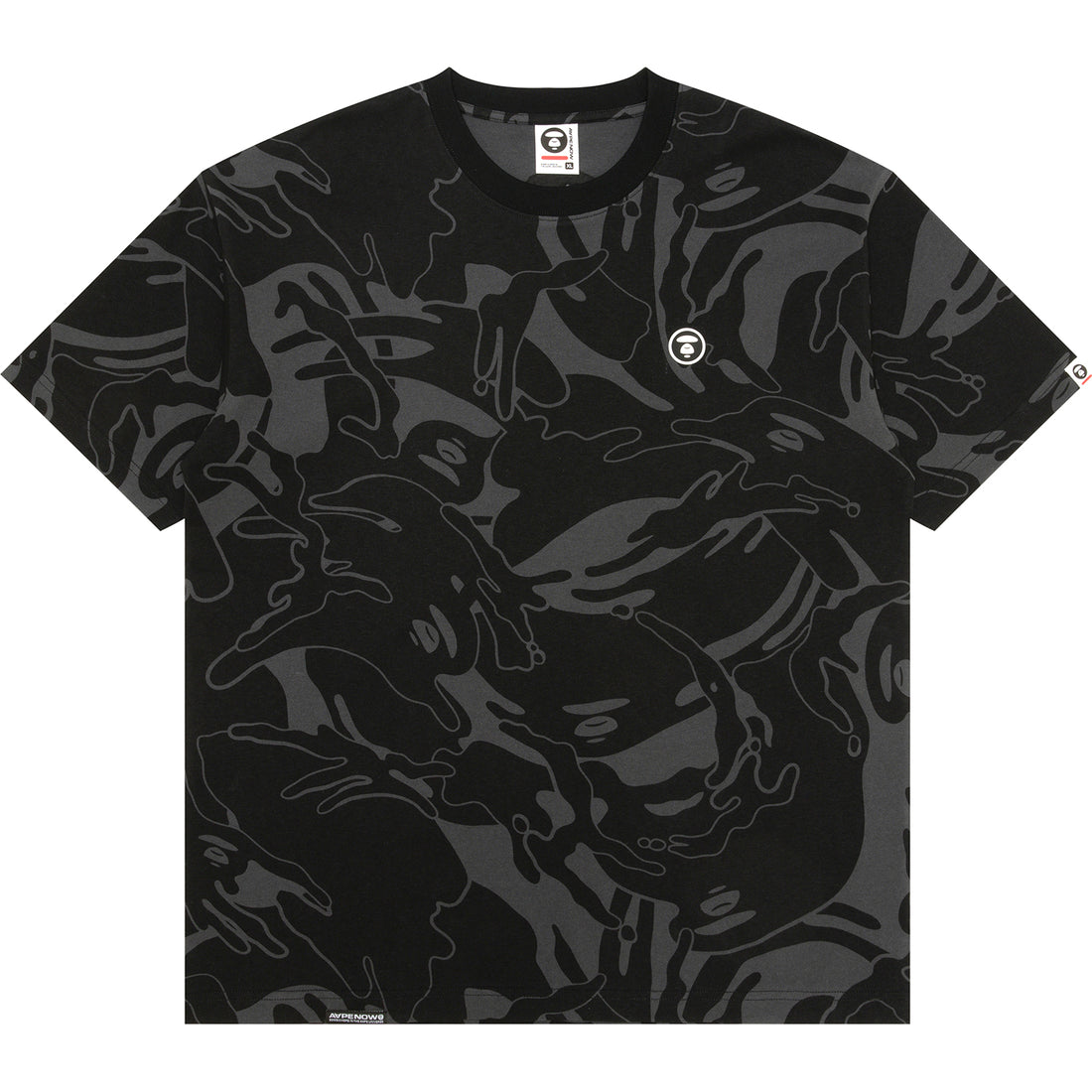 AAPTEM1602XXO/MOONFACE LOGO CAMO SHORT SLEEVE TEE