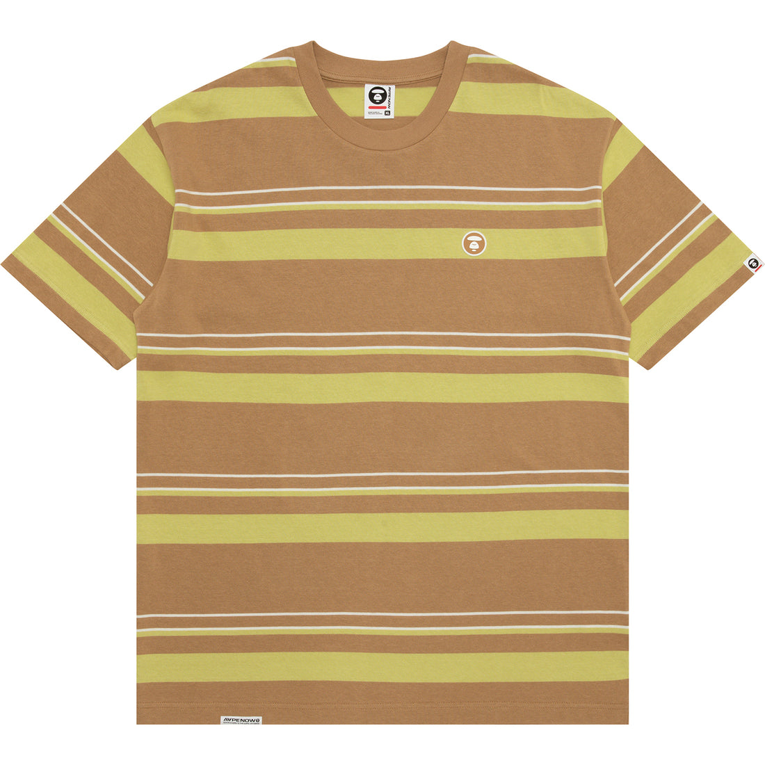 AAPTEM1605XXO/MOONFACE LOGO STRIPE TEE