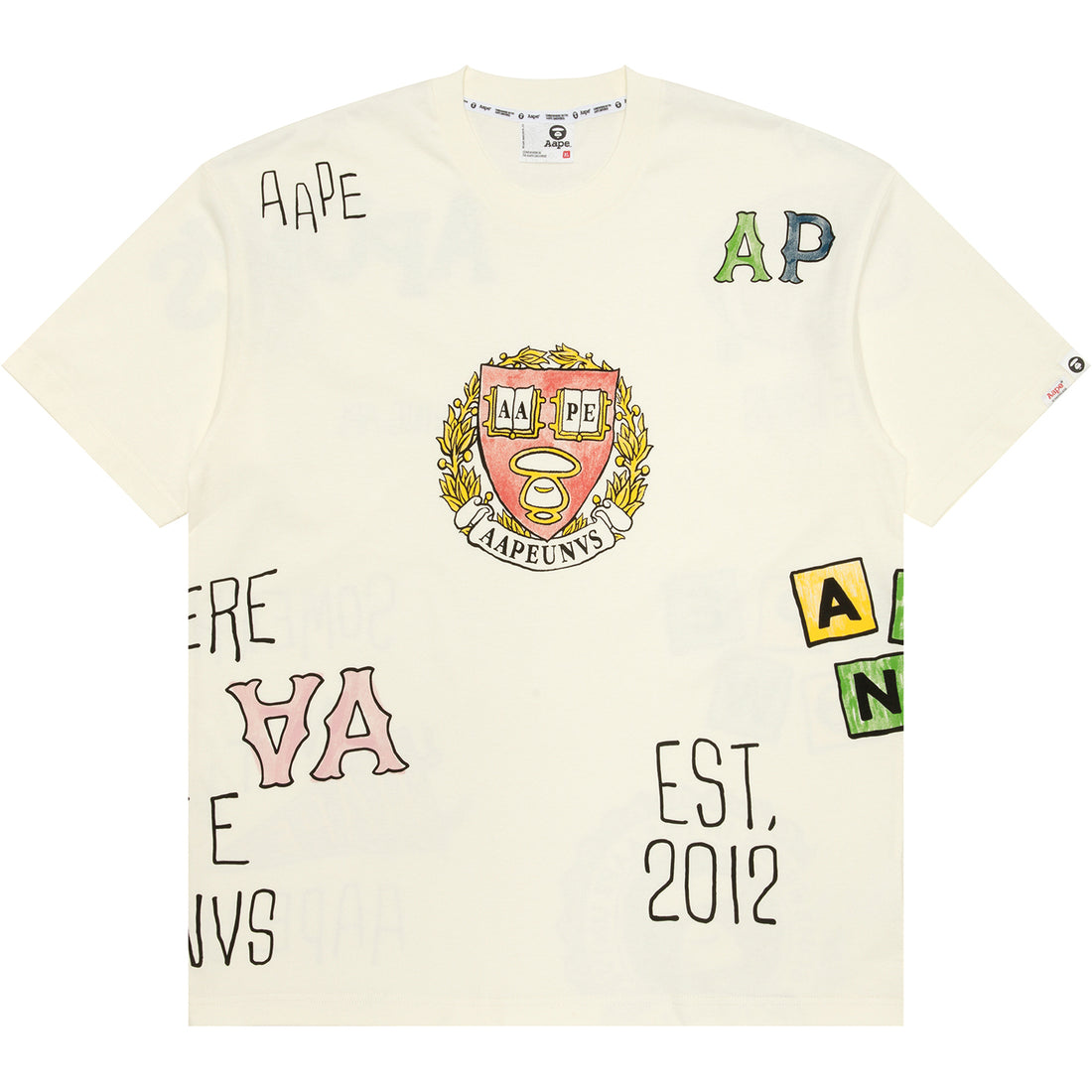 AAPTEM1627XXO/MULTI-LOGO PRINT TEE