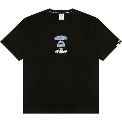 AAPEUNVS MOONFACE LOGO SHORT SLEEVE TEE