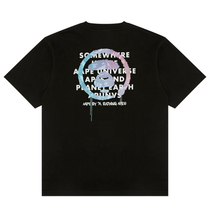 AAPEUNVS MOONFACE LOGO SHORT SLEEVE TEE