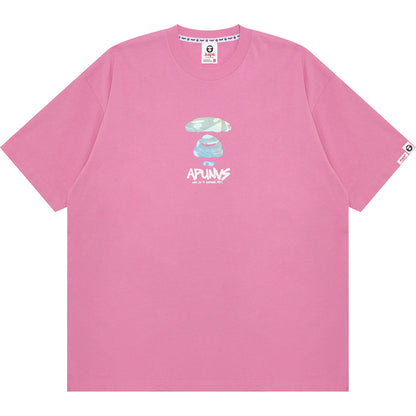 AAPEUNVS MOONFACE LOGO SHORT SLEEVE TEE