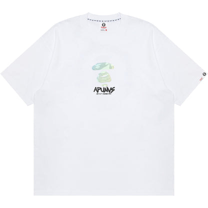 AAPEUNVS MOONFACE LOGO SHORT SLEEVE TEE