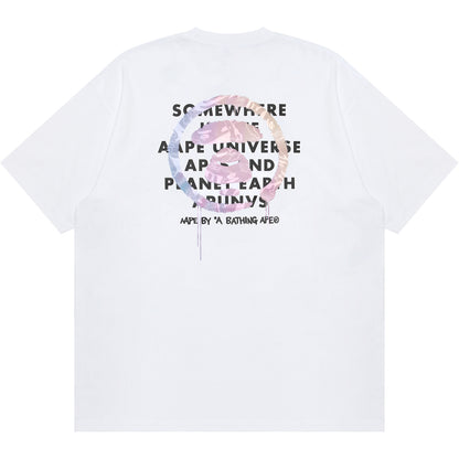 AAPEUNVS MOONFACE LOGO SHORT SLEEVE TEE