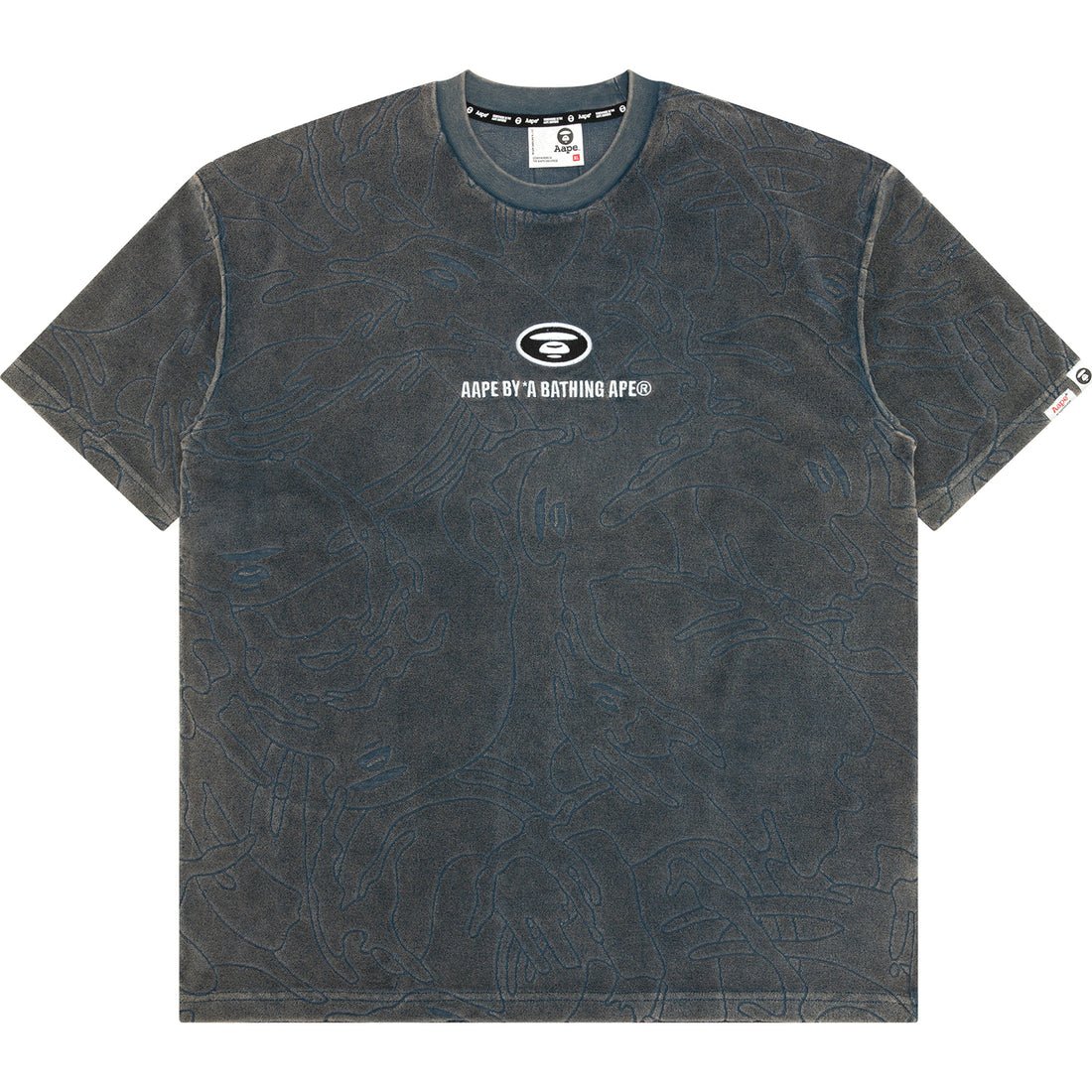 MOONFACE LOGO CAMO WASHED TEE