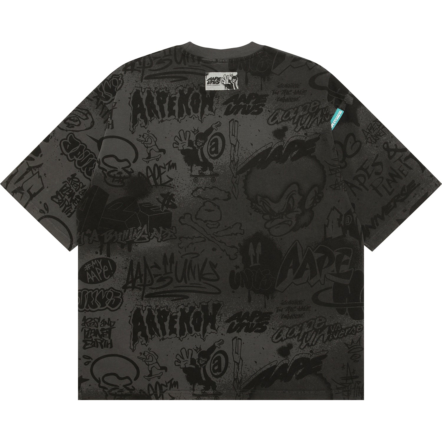 MOONFACE LOGO GRAFFITI PRINT TEE