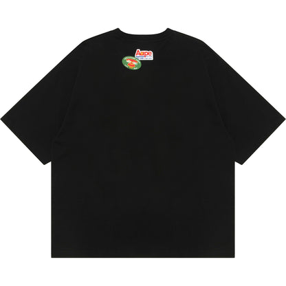 AAPE X FRUIT OF THE LOOM MOONFACE LOGO-PRINTED TEE