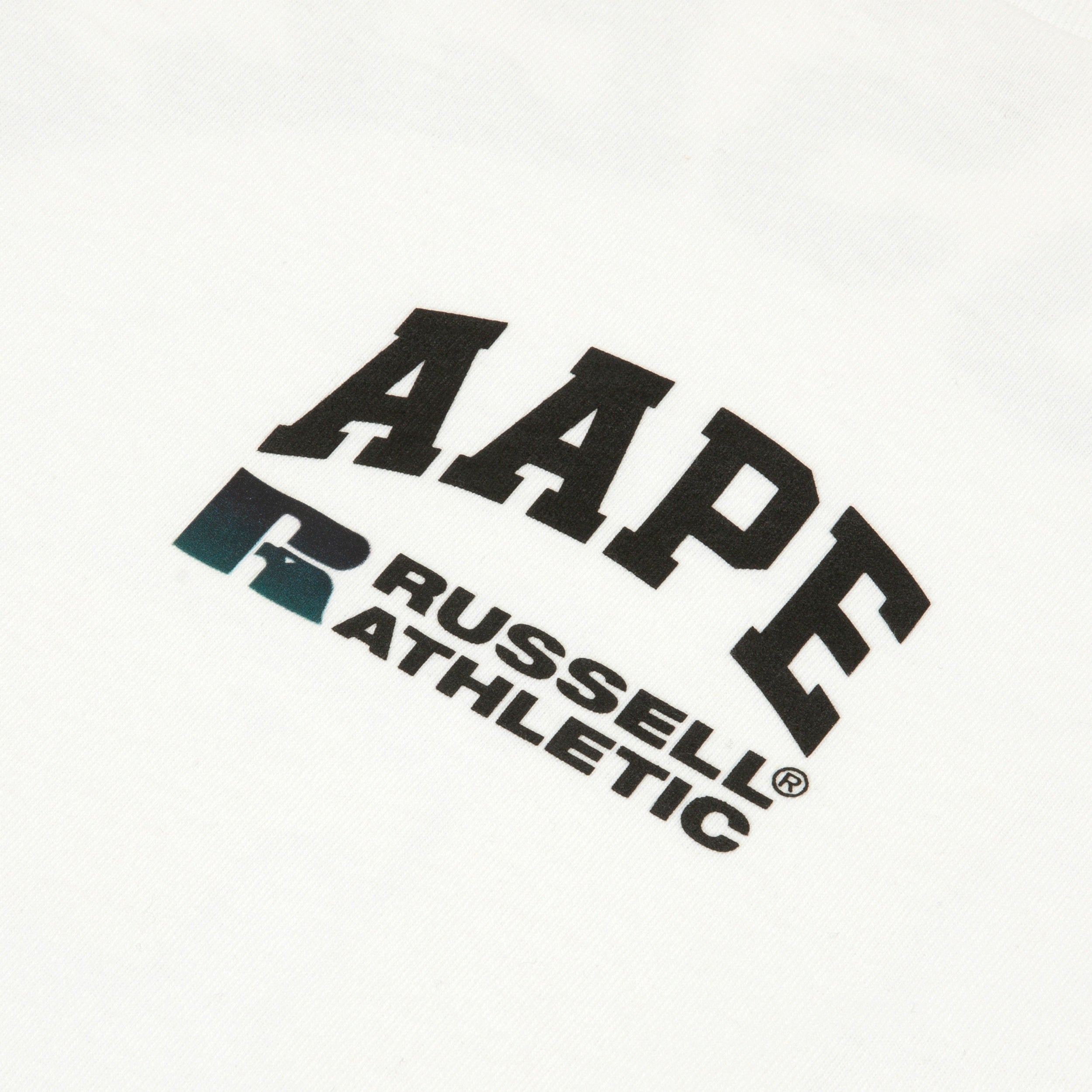 AAPE X RUSSELL ATHLETIC PRINTED TEE