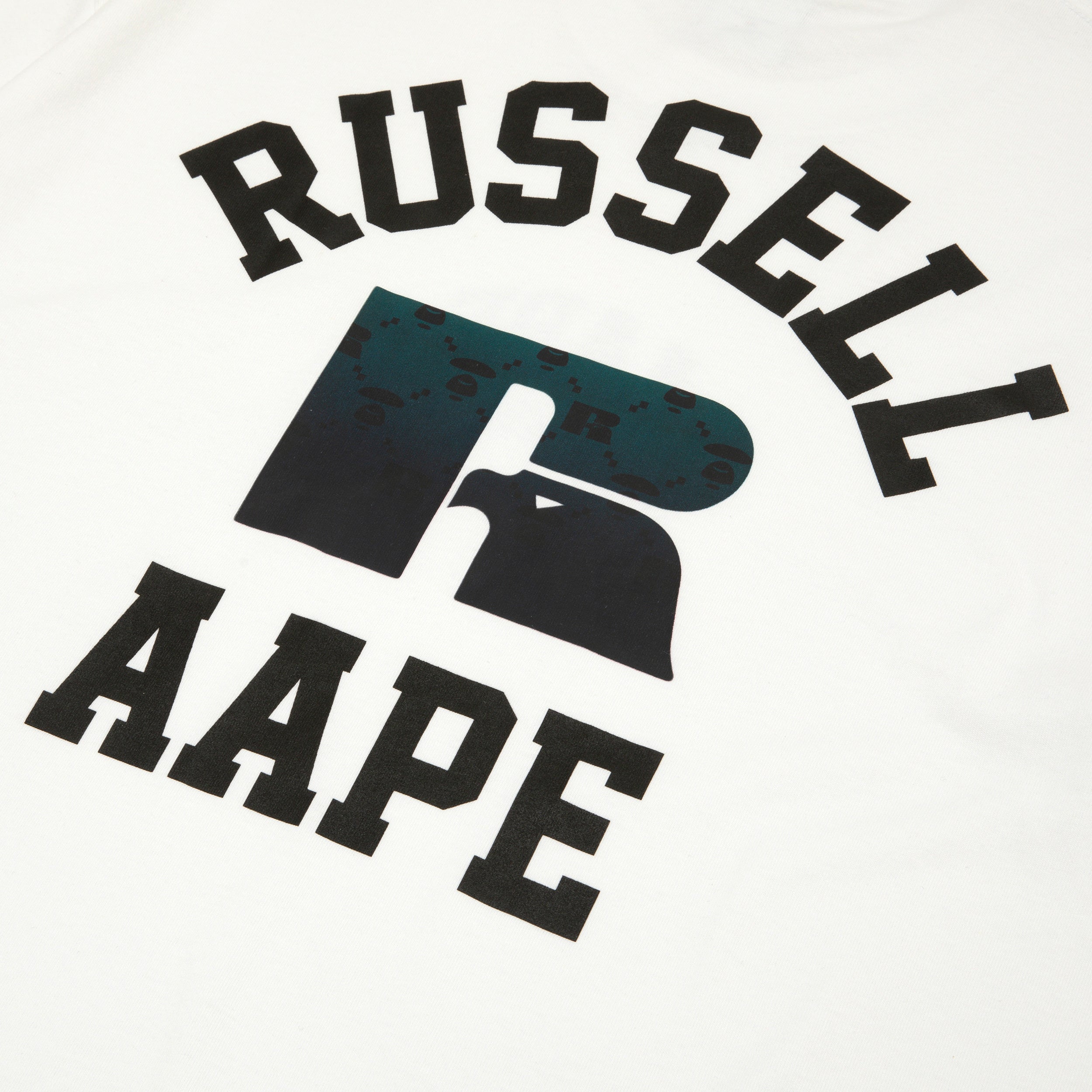 AAPE X RUSSELL ATHLETIC PRINTED TEE