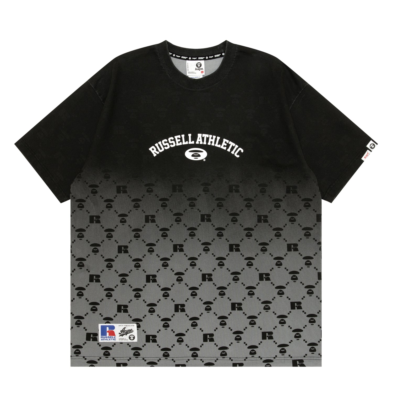 AAPE X RUSSELL ATHLETIC PRINTED TEE