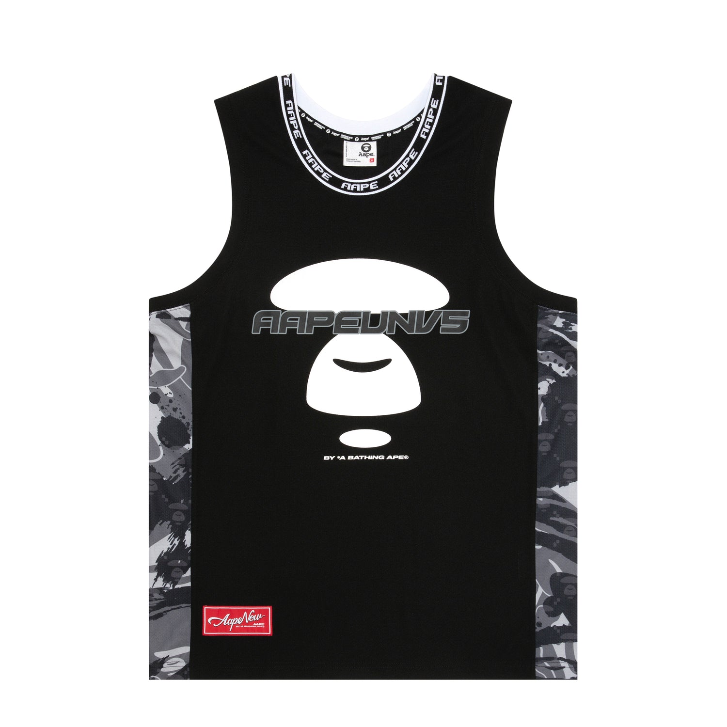 MOONFACE SIDE CAMO BASKETBALL TANK TOP