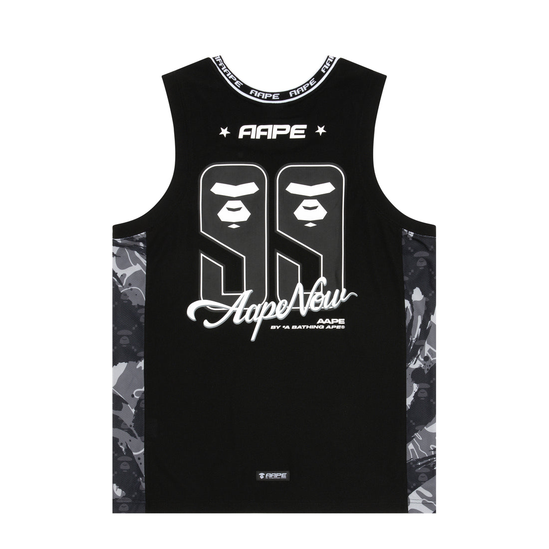 MOONFACE SIDE CAMO BASKETBALL TANK TOP